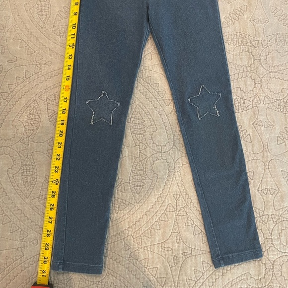 Excellent condition girls Crewcuts soft jean leggings size 10 - Picture 1 of 5